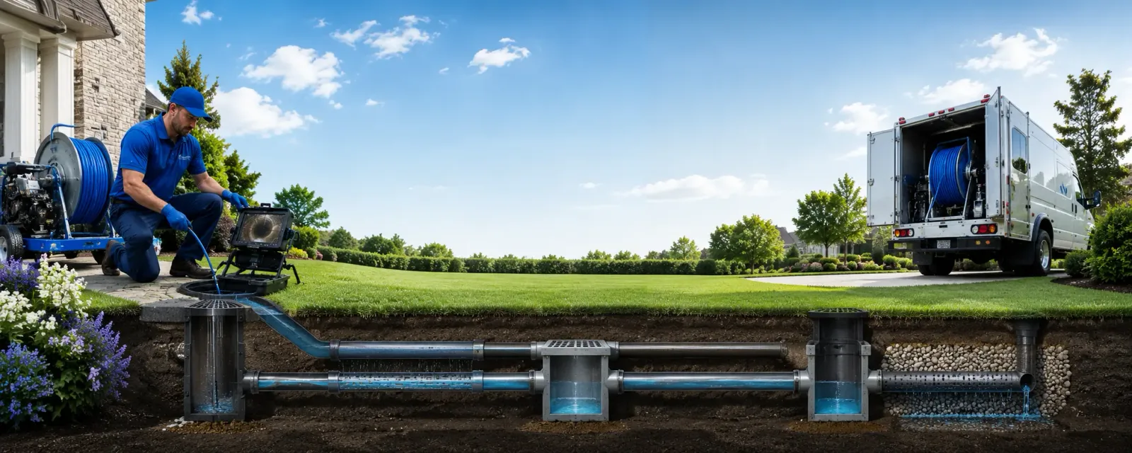 Outdoor drain cleaning information for Redcrest, CA